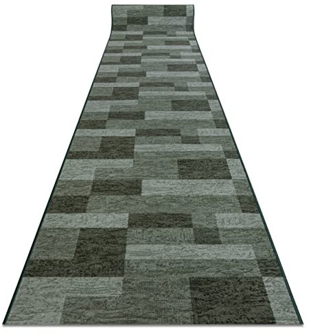Modernen Preiswert Antirutsch Läufer Icona Grün, Anti Rutsch Teppich rutschfest Brücke Meterware für Küche Wohnzimmer, dauerhaft, 100x500 cm