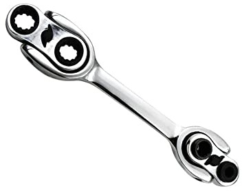 8-19MM 8 IN 1 Metric Offset Torque Wrench Set UnIiversal Ratchet Wrench Spanner Double End Wrench Offset Ring Spanner WR006A