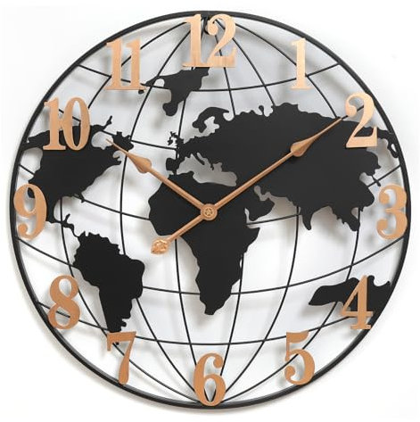 keivmlvt 23 inches Silent Non-Ticking Metal Wall Clock Stylish and Classy Home Decor for Living Room Bedroom Kitchen and Office Large Easy Read Durable and Decorative Perfect for Wall Art Deco