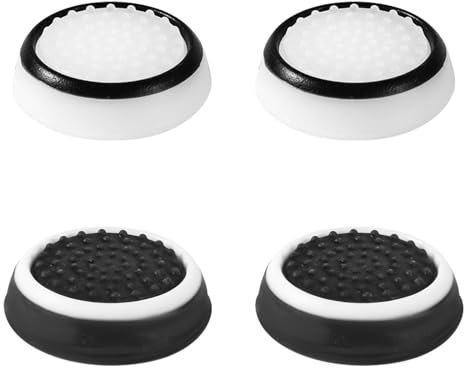 4pcs Thumb Grips, Full Protection Anti-slip Anti-scratch Anti-fingerprint Protective Cover Thumb Joystick Cap Compatible with PS5 PS4 Xbox Series X/S Xbox One Switch Pro Controller