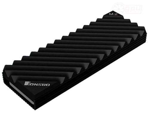 New M.2 NVME Heatsink Cooling Pads SSD Radiator - M.2 Heatsink Cooler, NVMe M.2 2280 SSD Double-Sided Heat Sinks with Silicone Thermal Pad for PC/PS5 (Black)