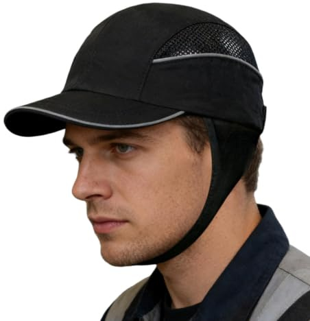 Casco de surf ligero, transpirable, cómodo y correa ajustable, Frente larga negra