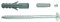 Alberts 554415 Schraubenset | Zubehör für Fenster-Gitter zur Befestigung | Schrauben-Set verzinkt | 4 Stück Schrauben & Dübel | 105 x 7 mm | 4er Set