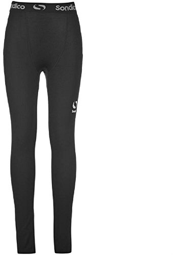 Sondico Boys Full Length Thermal Baselayer Sports Pants - Black - Age 13