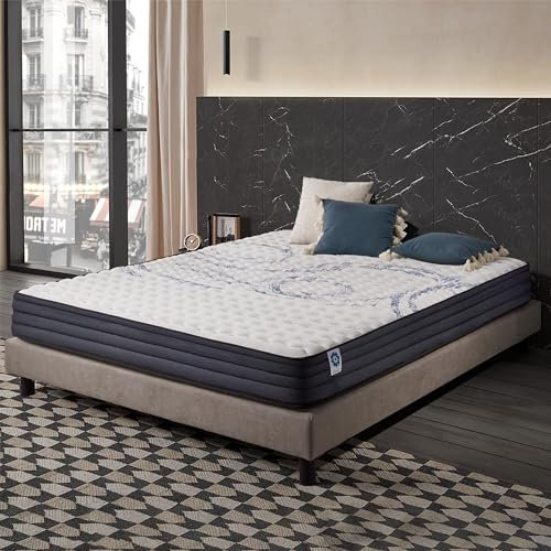 Naturalex - PerfectSleep - Matratze 160x200 cm - Kaltschaummatratze 160x200 cm H2 - Matratze 160x200 21 cm Hoch - Öko-tex Zertifiziert - Latex Blue 7 Zonen