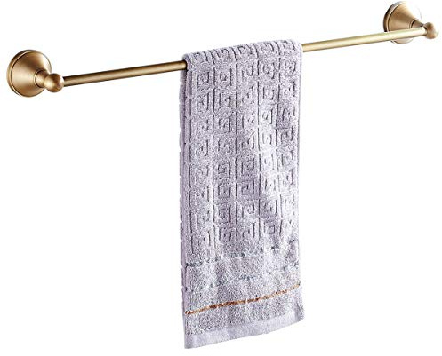 Flybath Handtuchstange 60 cm Single Messing Handtuchhalter Badetuchhalter WandmontageAntiquität Messing, Bronze gebürstet