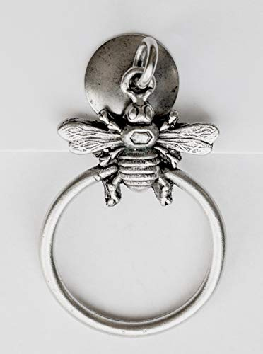 Bee Roller Shade Pull, Metal Roller Shade Pull, 1pc, Antique Silver