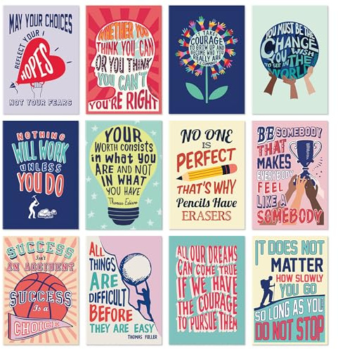 SWEETZER & ORANGE Inspirational Notebook Set. 12 Journal Notebooks for Women and Kids. 3.5 x 5” Small Journal. Stocking Stuffers for Kids, Teacher Supplies for Classroom, Bible Journaling Supplies