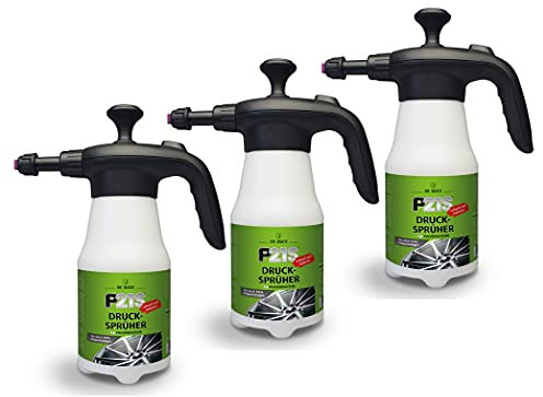 ILODA 3X Dr. Wack P21S Druck-Sprüher leer für 925ml P21S Felgen-Reiniger, Pumpsprüher, Handsprüher für Müheloses Aufsprühen von P21S Felgen-Gelreinigern in Sekunden, Profi-Felgenpflege
