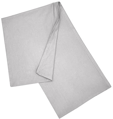 Nurtextil24 Seitenschläferkissen Bezug Baumwolle Kissenbezug - Kissen Set - Inlett od. Füllkissen Grau Kissenbezug 40 x 120 cm