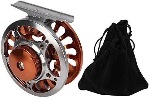 VGEBY Fliegenfischerrolle Effizientes Bremsen 3 Lager 2 Farbeinstellung CNC-Verarbeitung 3/4 Fliegenrolle für das Angeln Im Freien Sportinggoods Fischerboot