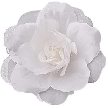 Broches en satin de soie en forme de fleur de camélia - Broche classique pour mariage, fête, danse, banquet pour femme - Belle fille - Épinglettes pour robe, cérémonie, vêtements, Soie, Nouveau