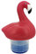 SYFUNLV Schwimmender Chlorspender,Pool Dosierschwimmer,Schwimm Chemical,Tiere förmiger Chlor Dosierer,Dosierschwimmer Pool mit Hygrometer, für Bad Spa Aquarium und Pool Wasser sauber (Flamingoform)
