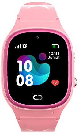 Jemora TD-45 2G smarttelefonklocka för barn, smartklocka, SOS-samtal, röstchatt, IP67, vattentät, med Nano SIM-kortplats, LBS plats, kamera, klocka, silikonrem, flickor, pojkar, leksaker, gåvor