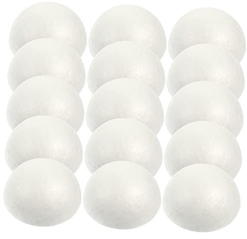 TEHAUX 30stücke Schaumstoffbälle Halbkreisförmige Foam-Kugeln Für Bastelprojekte Hochzeitsdekorationen Und Schulprojekte Oberfläche Vielseitig Einsetzbar