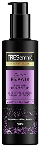 TRESemme Biotin Repair Leave-In Cream Hair Serum hair treatment with Biotin & Pro-Bond Plex for up to 3x stronger hair & 98% less breakage* 200 ml