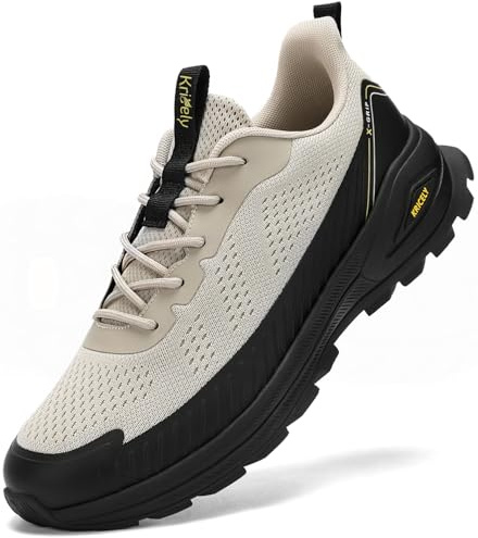 Kricely Trail Running Sneakers för män i berg löparskor halkfria vandringsskor