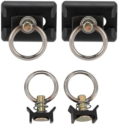 ZJchao Binari di Ancoraggio a L con Ancoraggi di Binari in Alluminio per Carichi Pesanti per Camion, Rimorchio, Moto, ATV, UTV, Kit di di Montaggio Universali per Bici da Cross