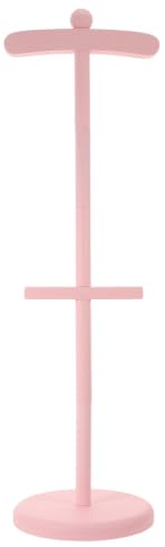 OUNONA Ställ för babykläder | Trägalge för nyfödda | Klädställ för babyshowerpresent | Klädhållare för barnrum, mittpunkt 65 cm, rosa