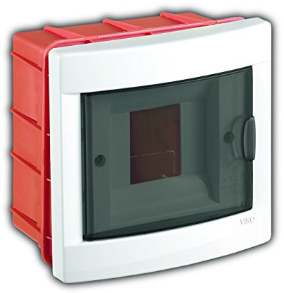 Verteilerschrank C125VK-90918004, weiß, rot, 04 module