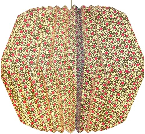 GURU SHOP Origami Design Papier Lampenschirm - Modell Focia, 29x42x42 cm