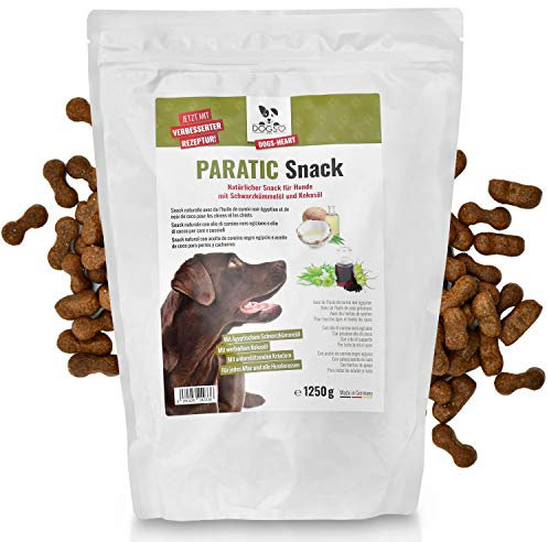 DOGS-HEART PARATIC Schutz Snacks (1.250 Stüc) | Natürlicher Haut- & Fellschutz mit Schwarzkümmelöl & Kokosöl | Premium Snack für Hunde | 100% natürlich & ohne Zusätze (1250 g)