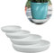 ZDYS Soucoupe ronde pour plantes et cactus - Soucoupe ronde et légère - Pour pot de fleurs moderne en blanche