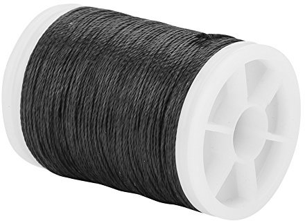 Bow String Serving Thread - Nylon f¨¹r Bogenseil, Hochwertig und bruchfest, 120m - Archery Supply - 34 Pfund - Dauerhafte Z¨¹ge (Schwarz)