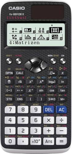 Casio FX-991DE X Technisch wissenschaftlicher Rechner Schwarz Display (Stellen): 12 solarbetrieben, batteriebetrieben (
