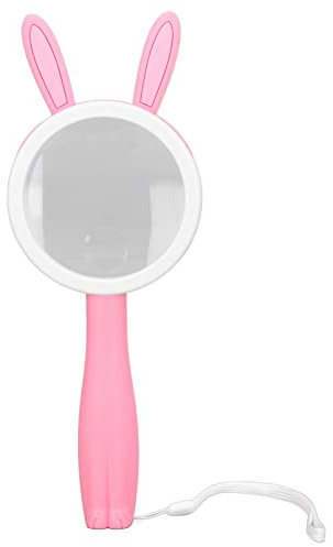 Lente d'Ingrandimento Portatile per Bambini, Design Conigli Rosa, Manico in Plastica, Impugnatura Comoda