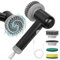OSDUE Brosse Electrique Nettoyage, Rechargeable Étanche Épurateur de Rotation sans Fils, Handheld Spin Scrubbe, avec 3 Têtes de Brosse, pour Cuisine, Baignoire, évier, Coin, Fenêtre, Toilettes