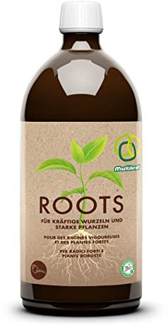 Multikraft Roots - Fördert das Wurzelwachstum – ergiebiges Pflanzenstärkungsmittel für Jungpflanzen & Bodenleben - geeignet für Bio-Produktion - Einfache Anwendung, 1 Liter