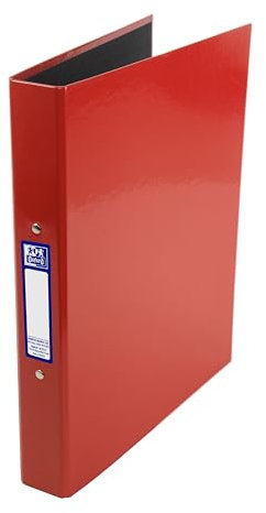 Oxford Premium Ringbuch, A4, Rot, Einzelordner, 25 mm Kapazität