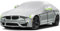 Autoabdeckung Winter, Auto Halbgarage, Auto Abdeckplane Wasserdicht, Verdickte Hagelsichere Autoabdeckung Mit Reflektorstreifen