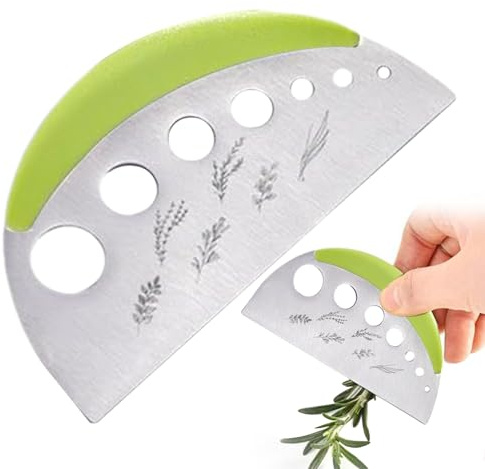 Éplucheur d'herbes en acier inoxydable - éplucheur et coupe-légumes à 9 trous, éplucheur de légumes de cuisine | Éplucheur polyvalent pour chou frisé, bèche, chou frisé, choux, thym, basilic et