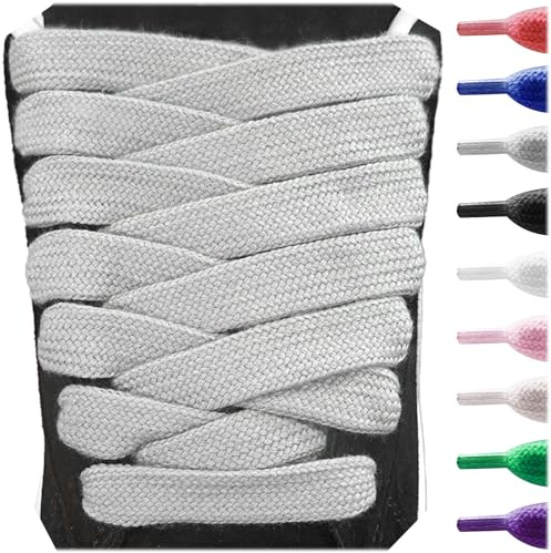 UamGlsob Fat Chunky Shoelaces for Puma Suede XL Sneakers (Grey,140cm)