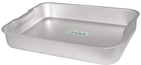 Vogue Aluminium Roasting Dish 42 X 30 cm - Lightweight Professional Home Catering Roasting Pan With Handles for Meats, Potatoes, Vegetables K424