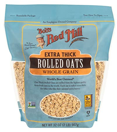 Bob's Red Mill, Extra Thick Rolled Oats, Whole Grain, 907g
