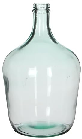 MICA DECORATIONS 83557 GARRAFA Cristal Transparente Diego Ø18CMX30CM, Porcelana, Neutro, 1.25 picometer