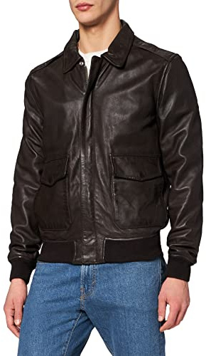 Schott NYC Lcflightwx, Giacca Uomo, Marrone (Brown Brown), X-Large