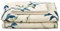 KOMFOR 4 Piece Bed Sheets Set Queen Floral Leaves Hotel Luxury Bedding Sheet - 1 Flat Sheet 1 Fitted Sheet 2 Pillowcases Double Brushed Microfiber Hypoallergenic Deep Fitted Bedding Sheet Set Beige