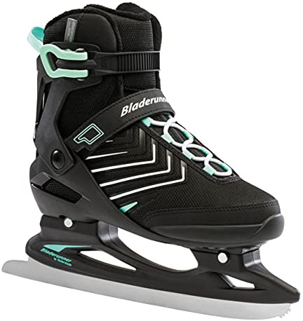 Rollerblade W, Bladerunner Ice by Igniter XT-Pattini da Ghiaccio da Donna, Colore Invernale, Nero/Verde Inver, 8 UK