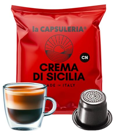 Capsuleria - Kaffe CREAM OF SICILY (100 Kapslar) Kompatibel med Nespresso