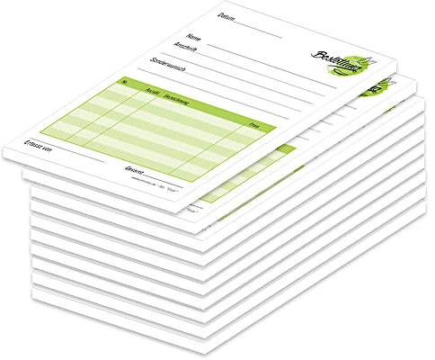 PRICARO Bestellannahmeblock Grün, A6, 10 Stück