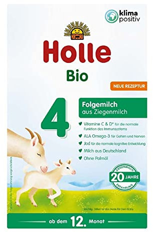 HOLLE BABYFOOD Bio Folgemilch 4, aus Ziegenmilch, 400g (3er Pack)