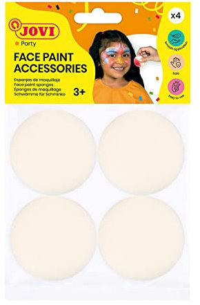 Jovi - Éponges de maquillage pour le visage haute densité, 4 unités, réutilisables (17904SP)
