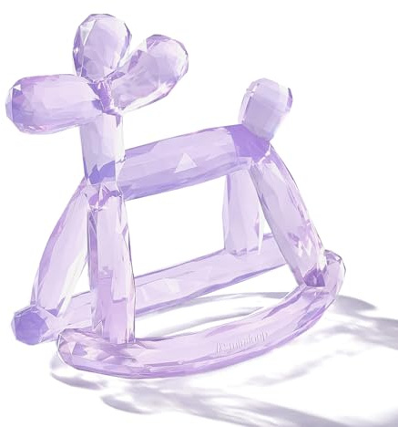 Miraloop Crystal Jelly Baby Teether – Jellydog Teething Relief Toy for Infants 3-6 Months, Silicone Handheld Teething Toy, BPA-Free, Odorless, Prevents Choking, Safe for Babies (Amethyt)