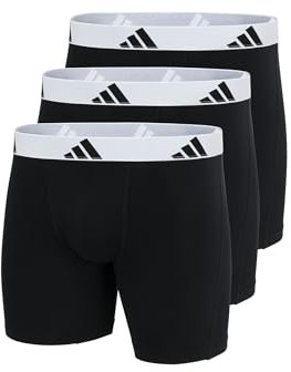 adidas Boxer Brief (3PK) - Active Flex Cotton - Bequeme Unterwäsche, 006 Black, XL