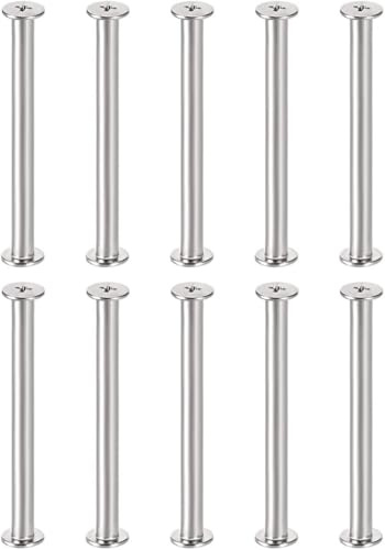 TA-VIGOR M5 Chicago Screws, M5 x 60mm Binding Screws Rivets Flat Cross Head