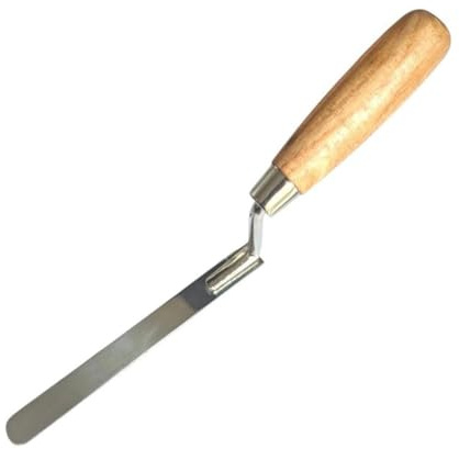 Stainless Steel Pointing Trowel – Stiff Brick Jointer & Tuck Pointing Tools for Bricklaying, Repointing, Mortar Repair, Patio Slabs, Masonry Work, Wall Repairs & DIY Projects (14 mm)